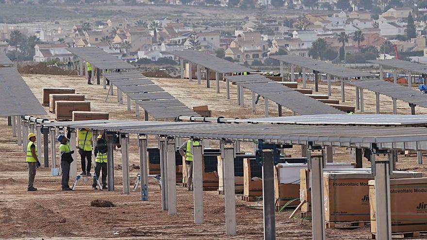 Planta solar instalada en Mazarrón. | JUAN CABALLERO