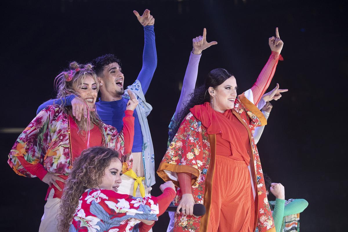 Los concursantes de Eufòria actúan en el Palau Sant Jordi