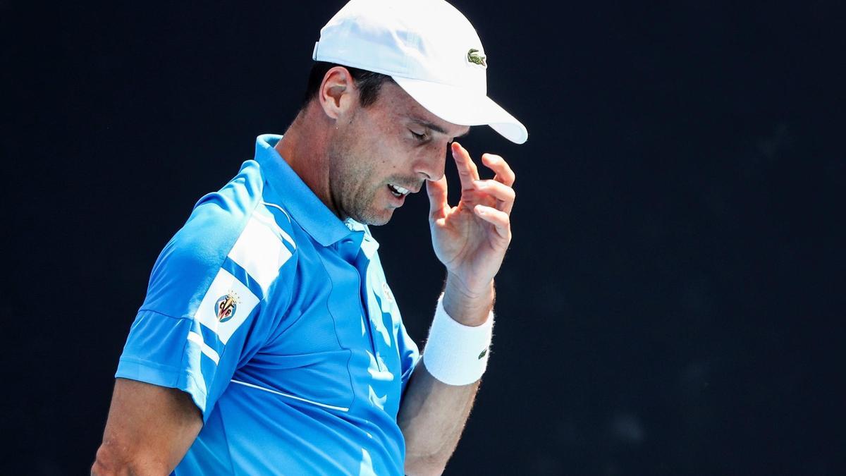 Bautista Agut, en el partido contra el italiano Stefano Travaglia