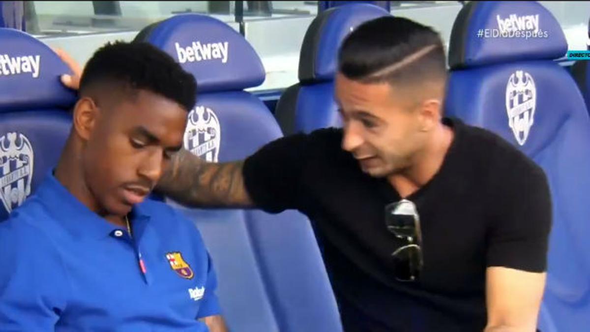 El momento en el que Junior se enteró de que no entraba en la convocatoria ante el Levante: No pareció hacerle mucha gracia