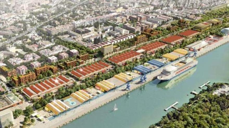 Así será el nuevo Distrito Urbano Portuario de Sevilla, cuyas obras comenzarán dentro de un año aproximadamente