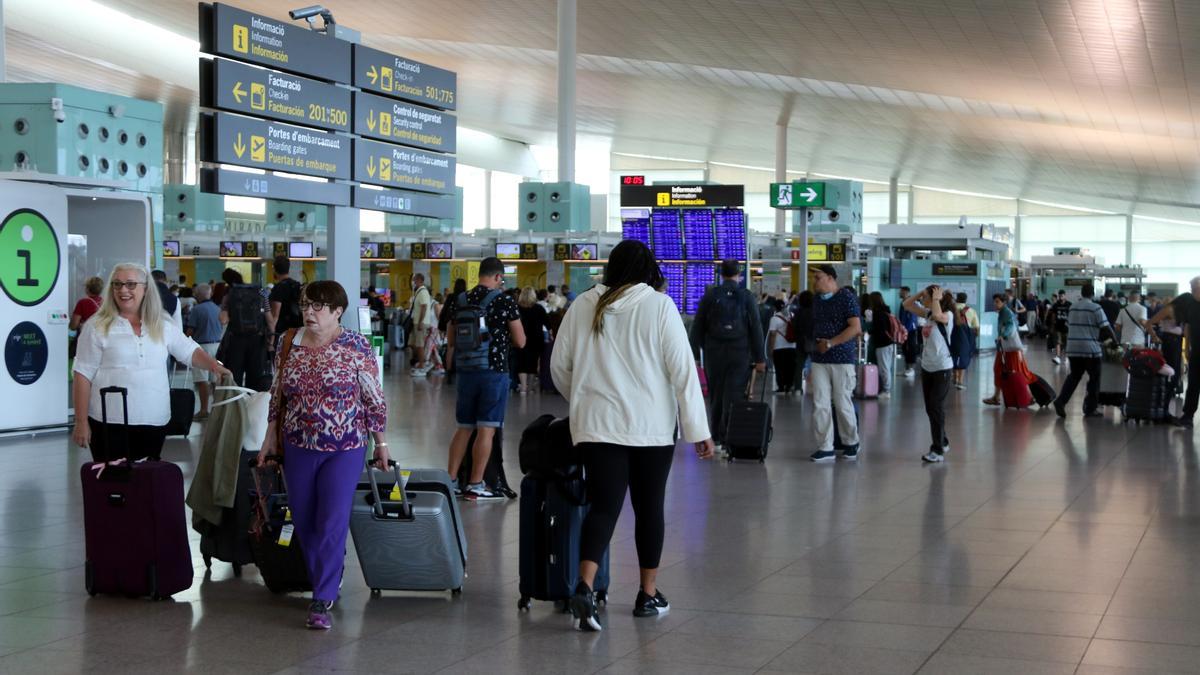 Viatgers a l&#039;aeroport del Prat