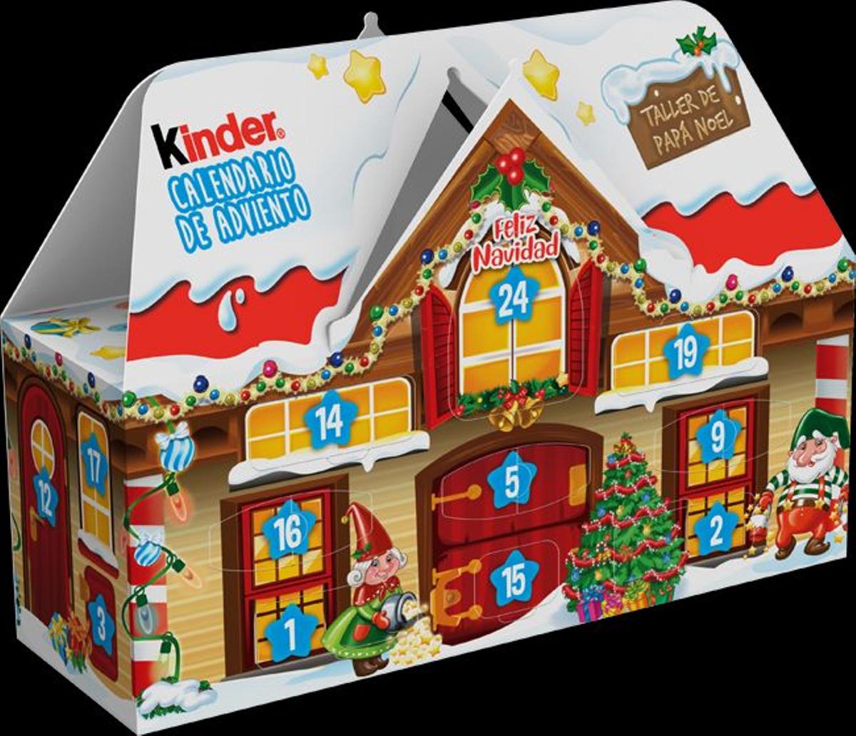 calendario adviento chocolate casa kinder para navidad