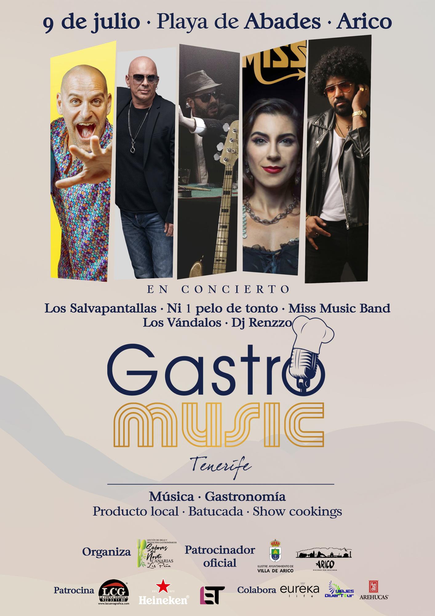 El cartel de Gastromusic Tenerife 2022