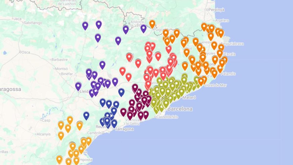 El mapa dels comerços centenaris de la Catalunya central