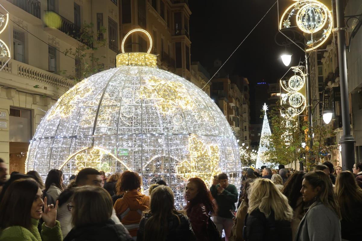 Encendido de las luces de Navidad en Alicante