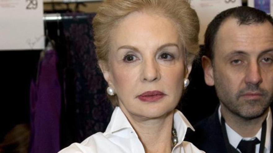 Imagen de archivo de la diseñadora Carolina Herrera.