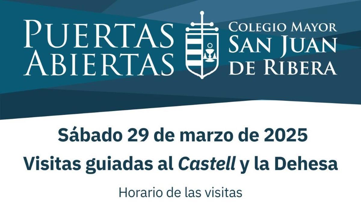 Puertas Abiertas Colegio Mayor San Juan de Ribera marzo 2025