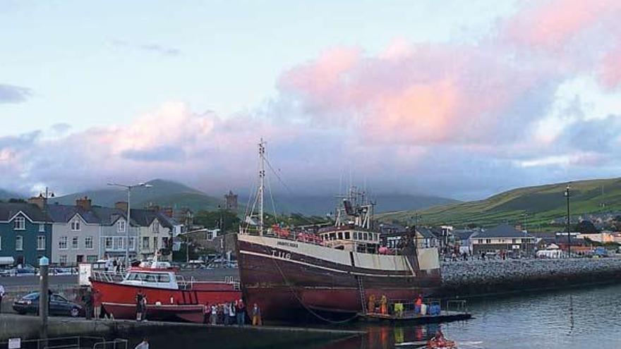 Puerto pesquero de Dingle, en Irlanda, que usa la flota gallega de Gran Sol.