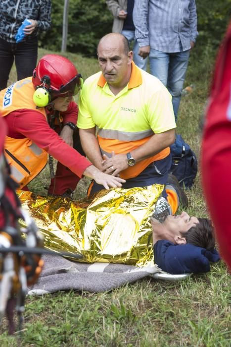 Rescate del montañero desaparecido en Somiedo