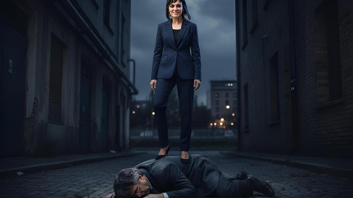 Una imagen hecha por IA de Sílvia Orriols y Carles Puigdemont.