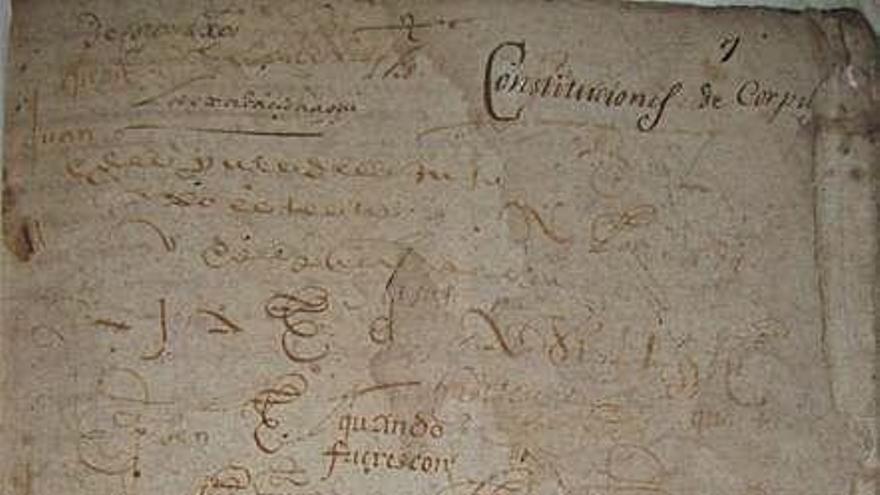 Documento del año 1608.