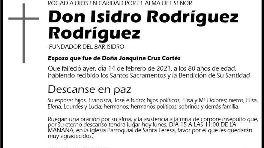 Isidro Rodríguez Rodríguez