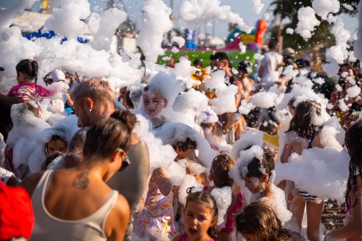 Momento de la "xopà" infantil.
