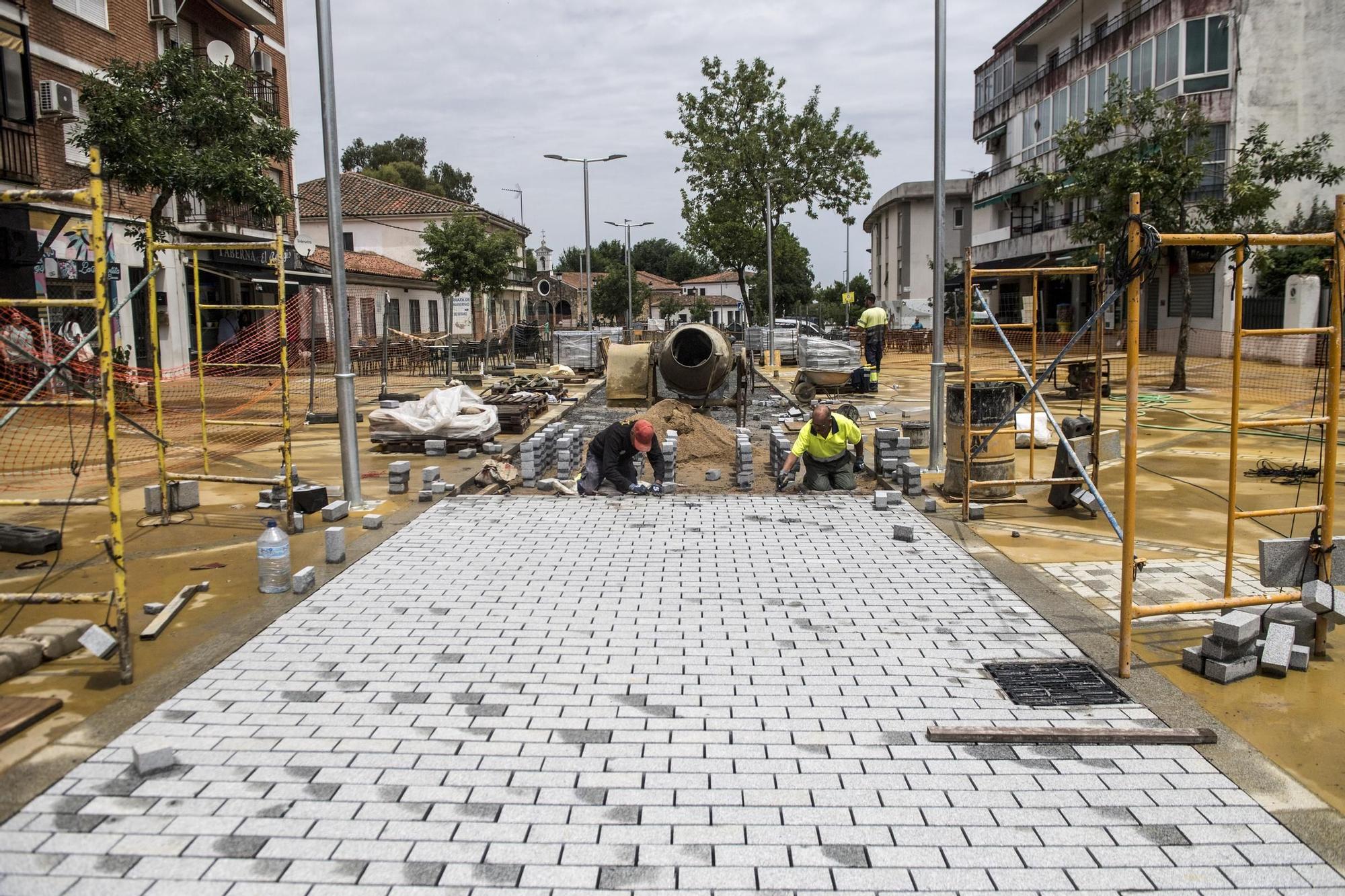 En las obras de San Blas