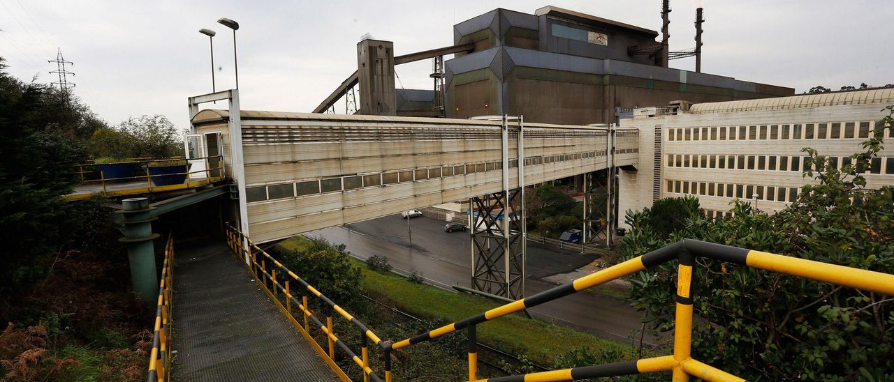 La acería de Arcelor en Avilés.