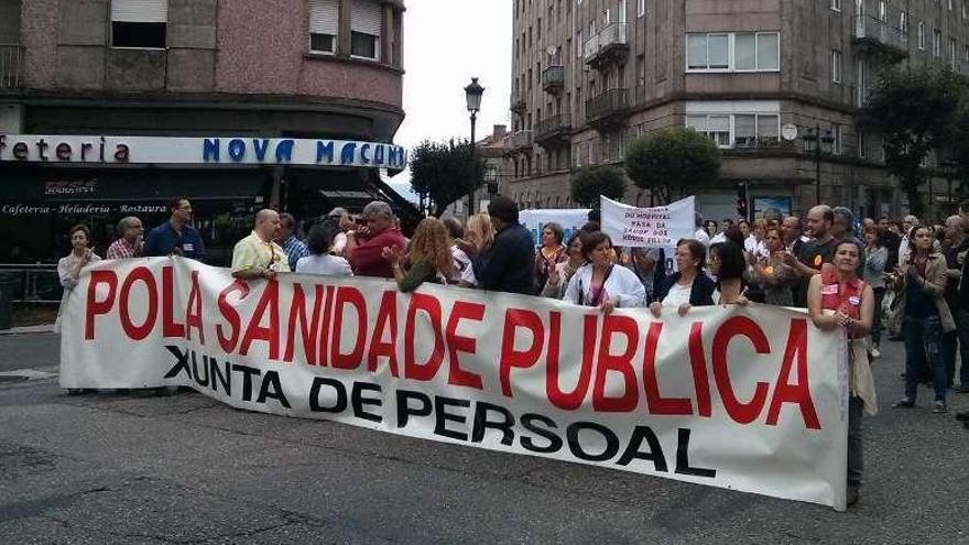 Los manifestantes cortan el tráfico en Pizarro.