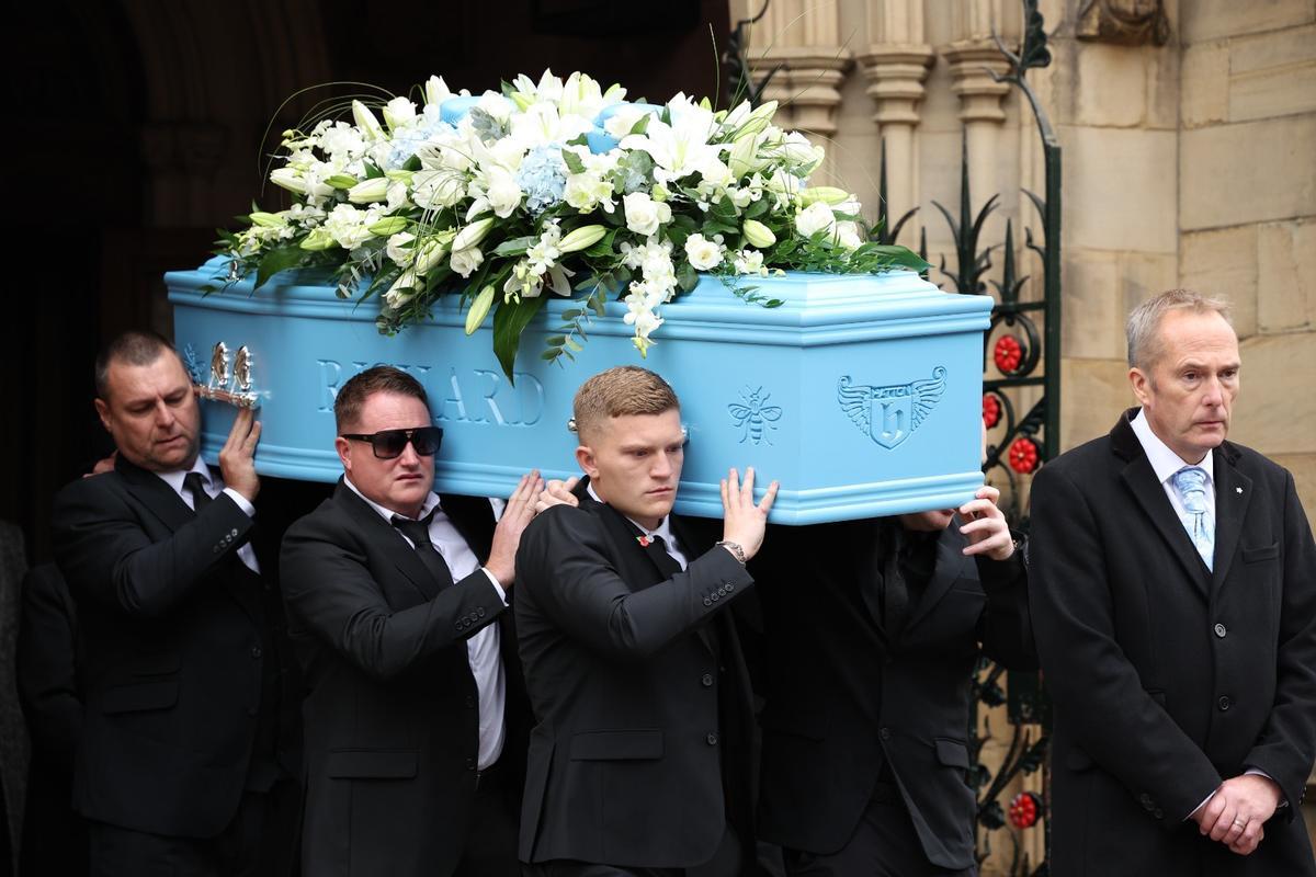 Funeral del boxeador Ricky Hatton en la Catedral de Manchester.