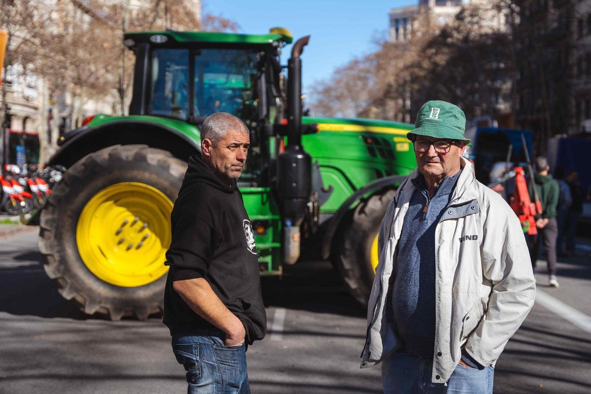 Les fotos de la marxa dels pagesos gironins cap a Barcelona