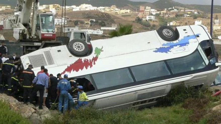 Nueve turistas portugueses muertos y 30 heridos en un accidente en Marruecos