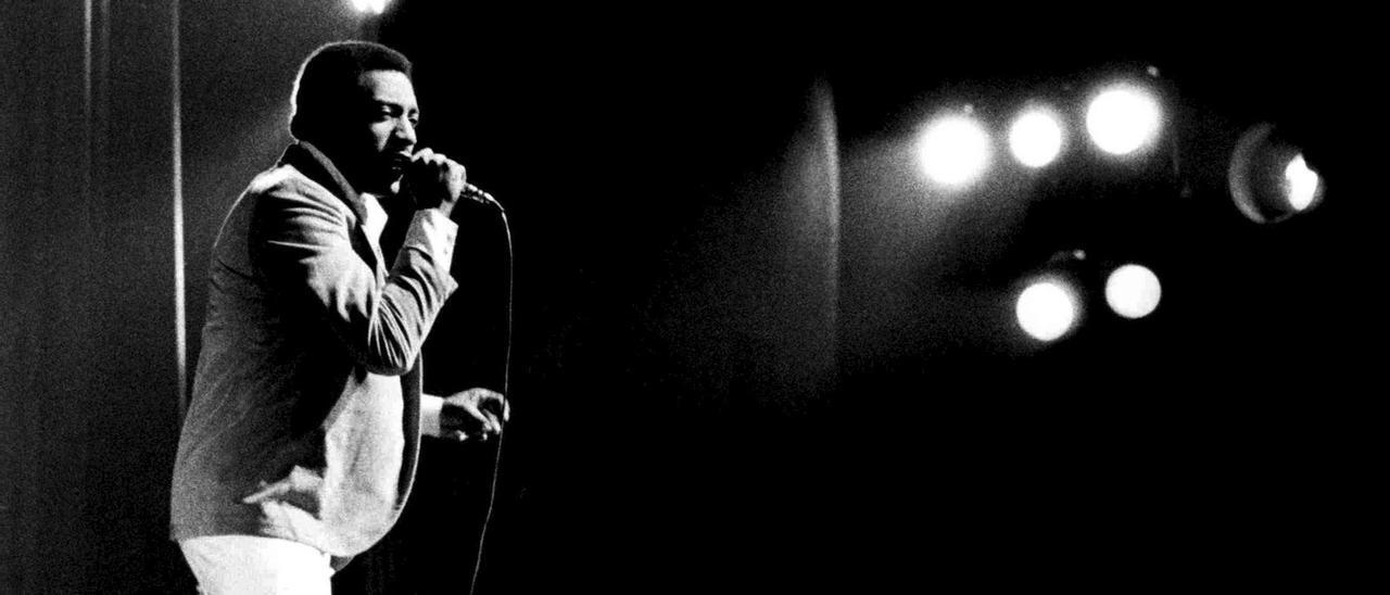 El cantante Otis Redding durante una actuación
