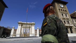 Todo listo en la Academia General Militar de Zaragoza para la llegada de Leonor