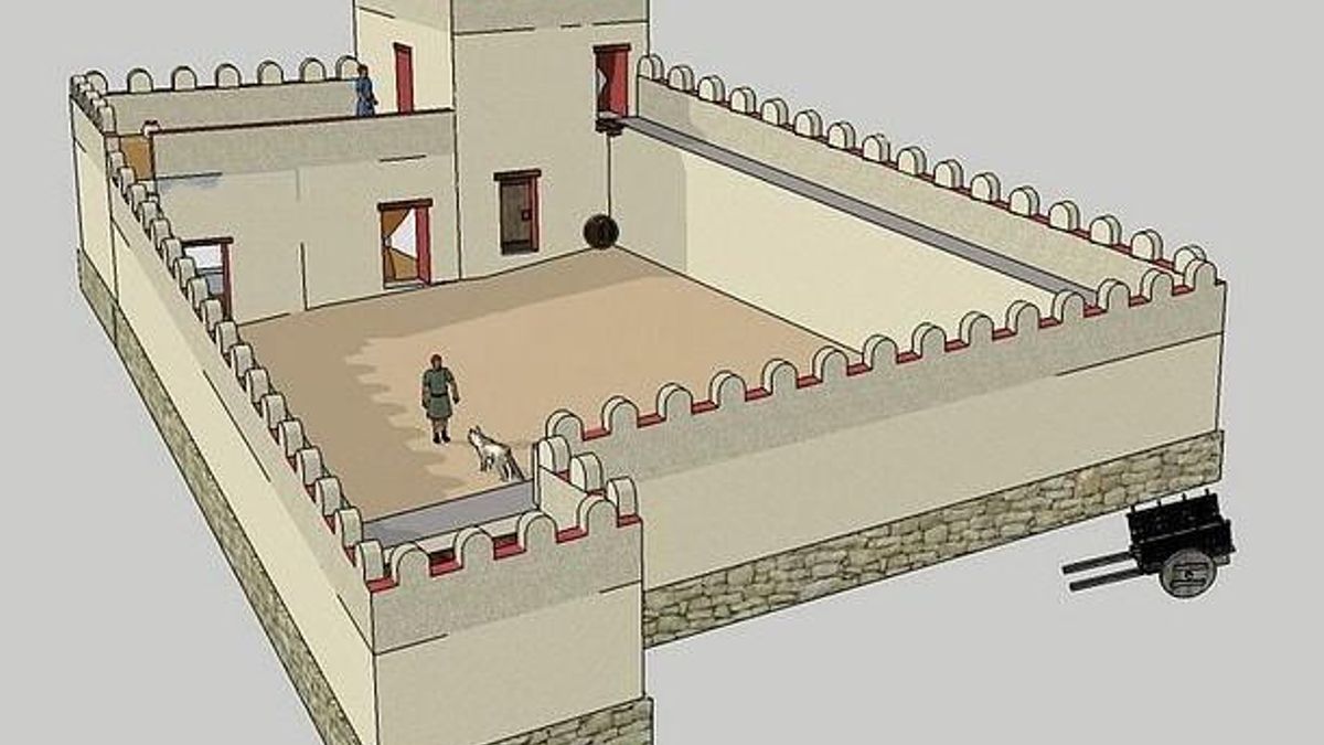 Recreación del fortín de Aigües Baixes