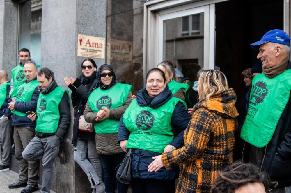 La PAHC fa guàrdia per evitar el primer desnonament obert dictat a Manresa