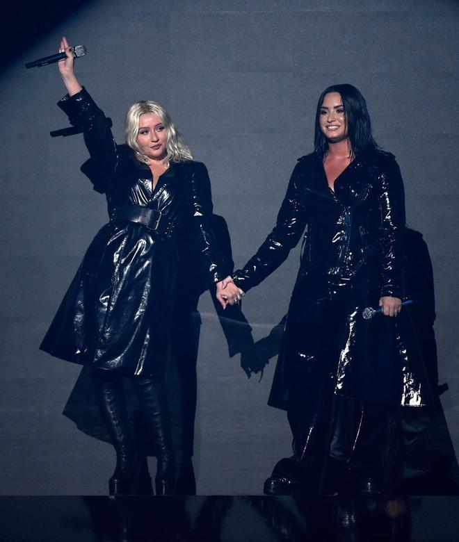 Christina Aguilera y Demi Lovato en los Billboard Music Awards 2018