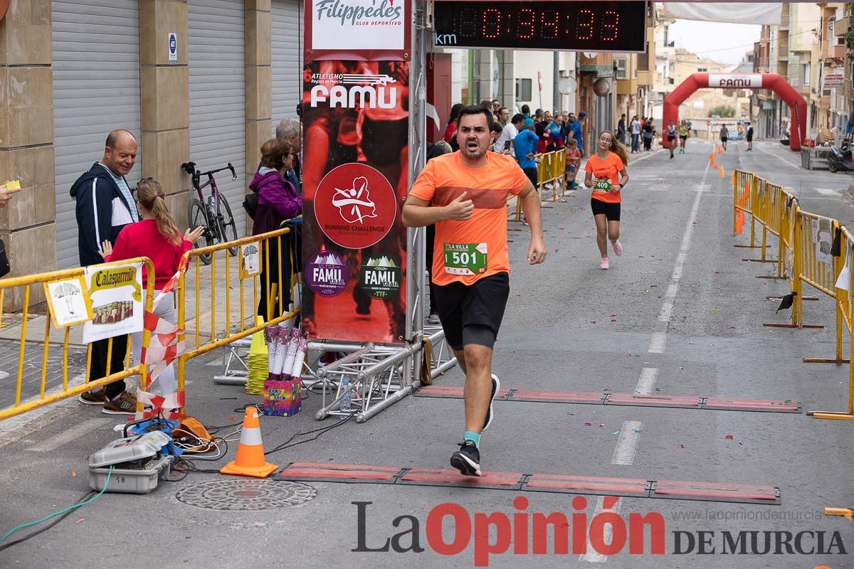 Carrera Popular Urbana y de la Mujer de Moratalla ‘La Villa, premio Marín Giménez (línea de meta)