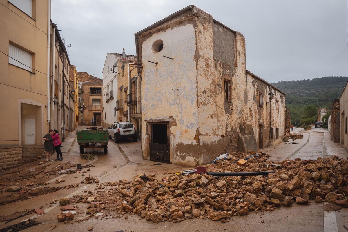 Destrosses provocades per la dana al Montsià