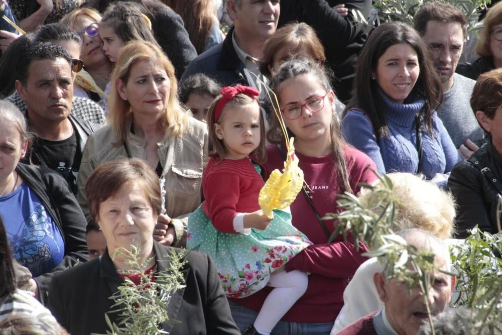 La procesión de "La Borriquilla" abre la Semana Santa en Cangas. // S. Álvarez