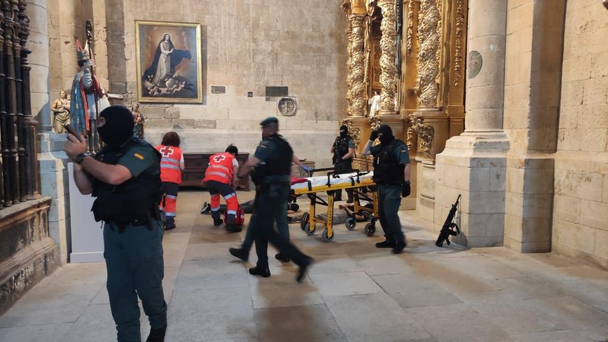La Guardia Civil realiza un simulacro de atentado terrorista en Toro