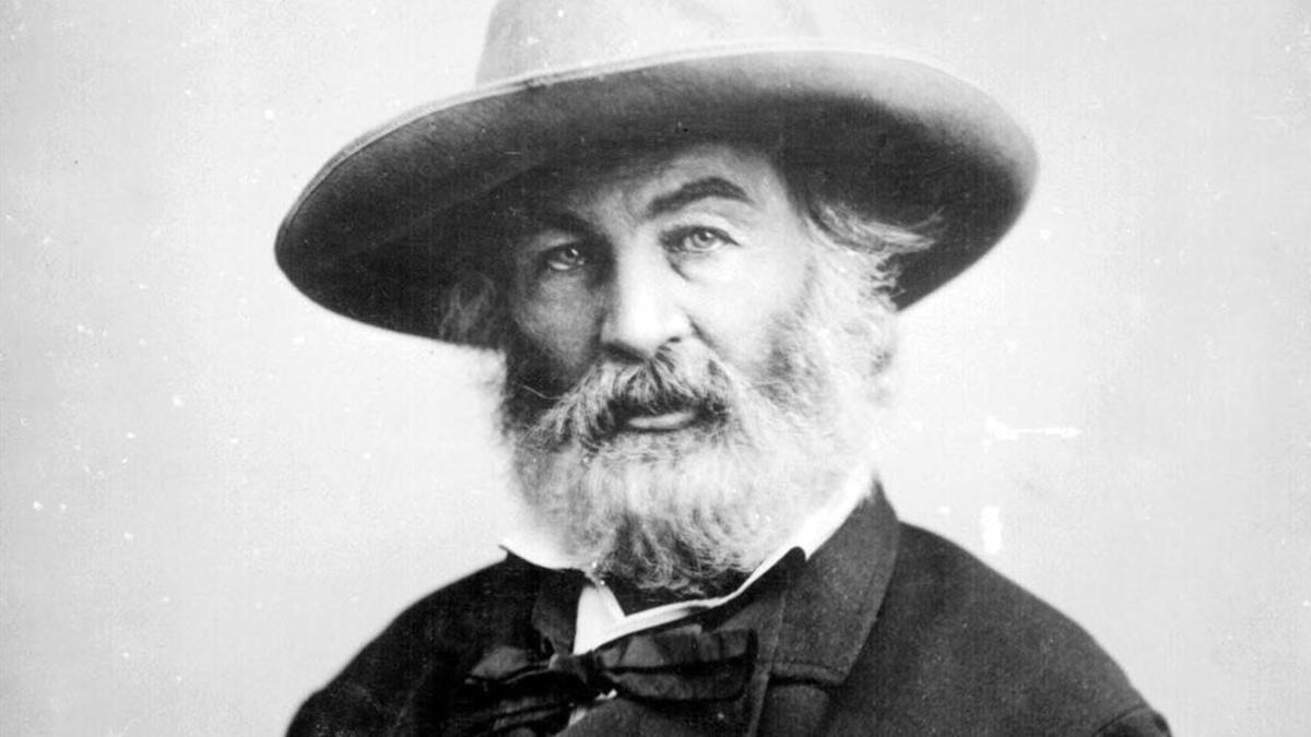 El poeta norteamericano Walt Whitman.