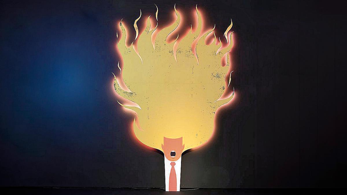 Donald Trump, en caricatura del artista cubano Edel Rodríguez.