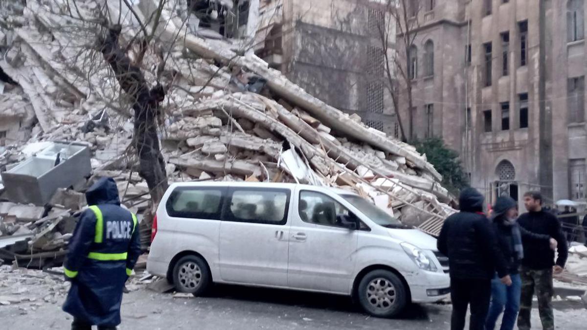 Los daños causados en la ciudad de Alepo por el terremoto que ha afectado a Siria el 6 de febrero.