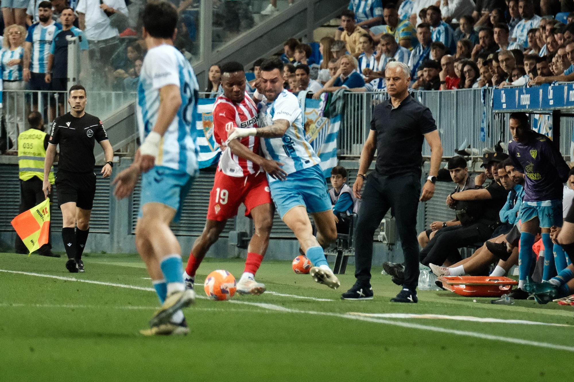 Málaga CF - Sporting. Jornada 40, Liga Hypermotion