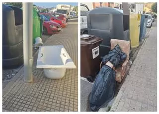 Una bañera al lado del contenedor: el Real de Gandia pide civismo y colaboración para mantener limpio el pueblo