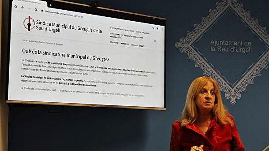 La Síndica de Greuges de la Seu, Anna Martí, presenta el seu informe