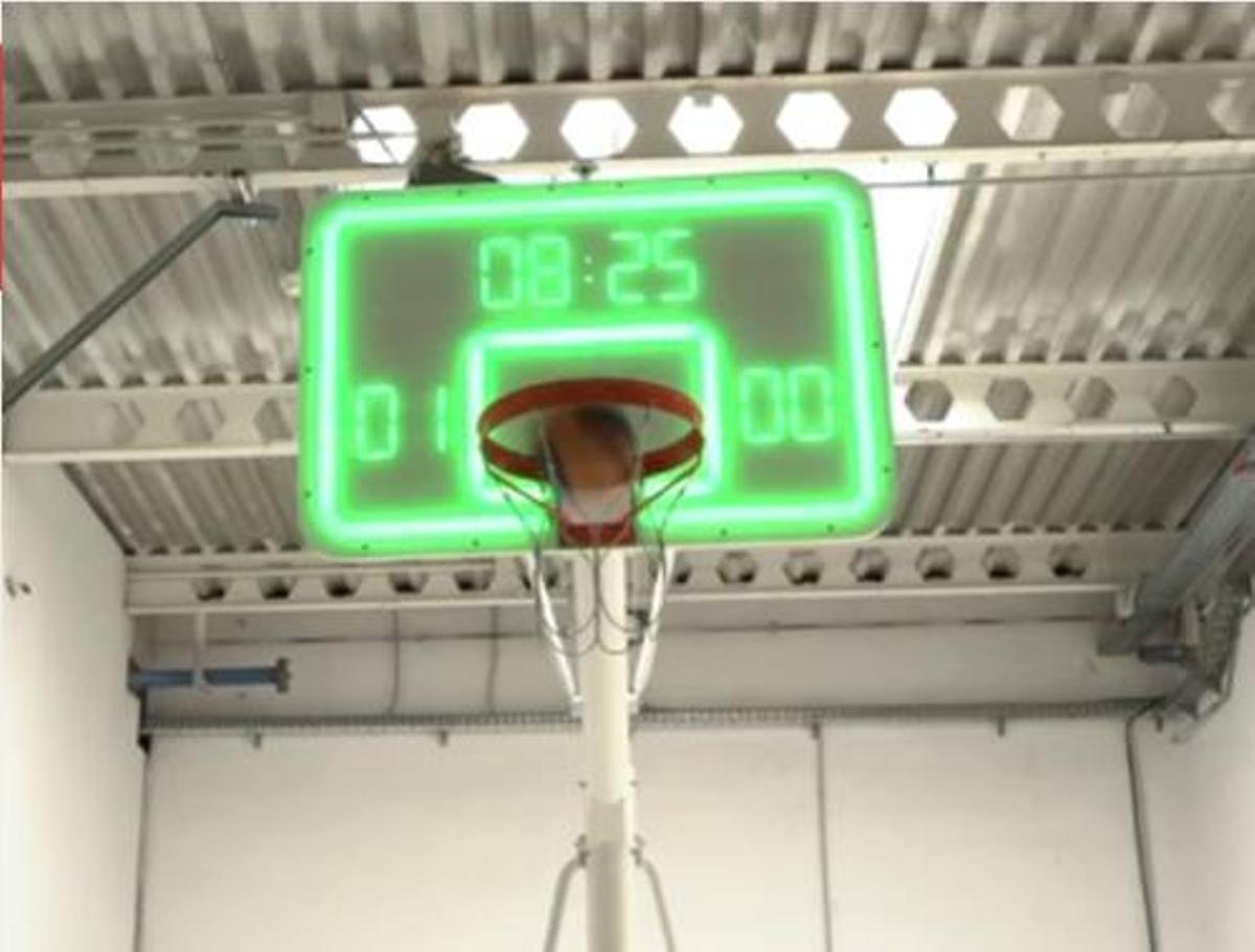 Canasta tecnificada que se probará en los jardines de Sant Pau del Camp