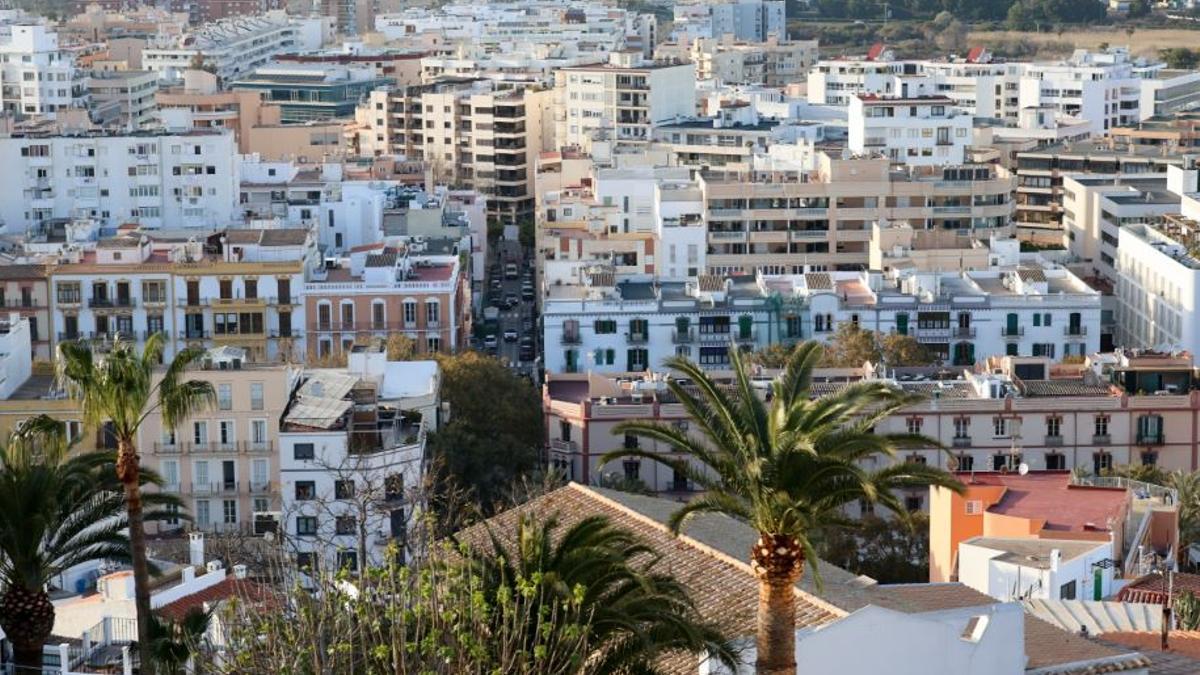 Vista de la ciudad de Ibiza.