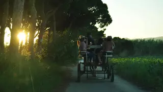Tómate un vermut sobre un carruaje en plena naturaleza del Llobregat