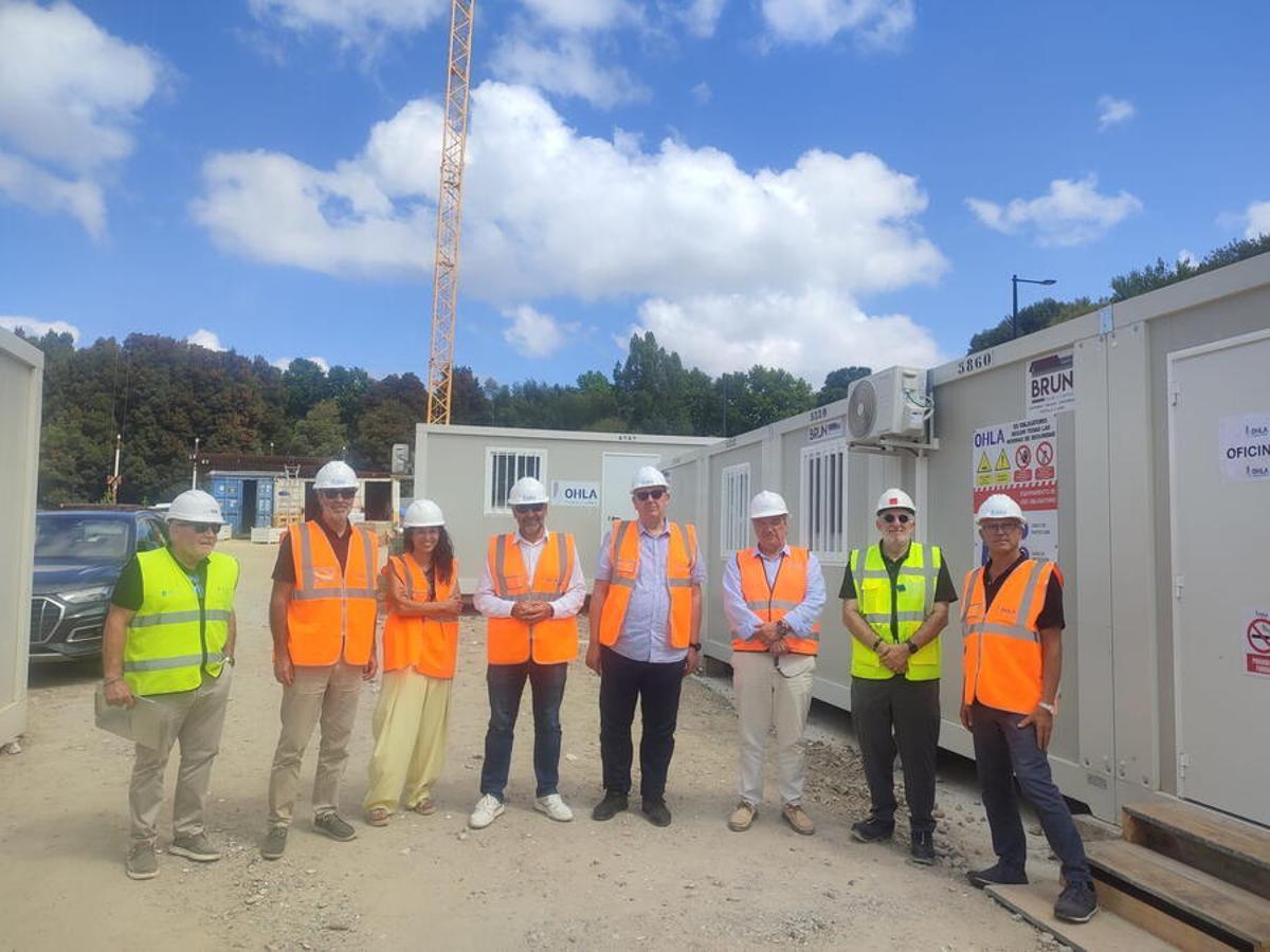 El vicerrector, Roberto Bande, visitó la zona de la actuación