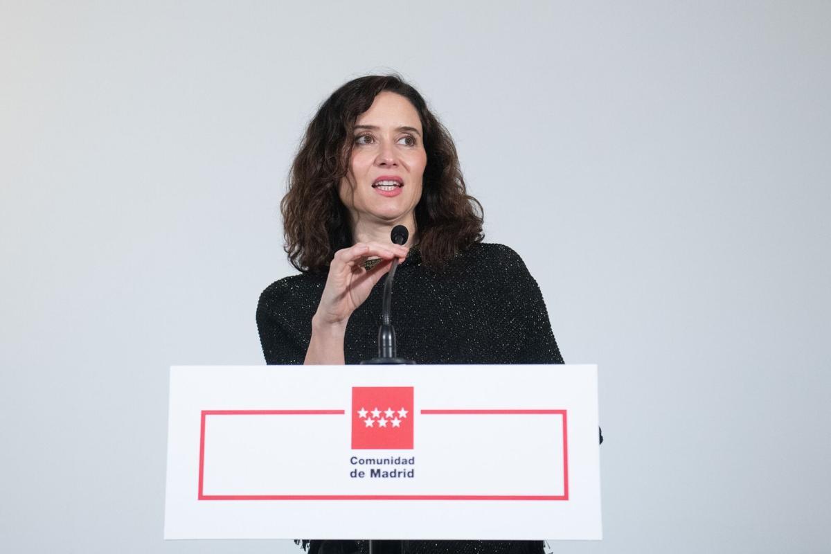 La presidenta de la Comunidad de Madrid, Isabel Díaz Ayuso.