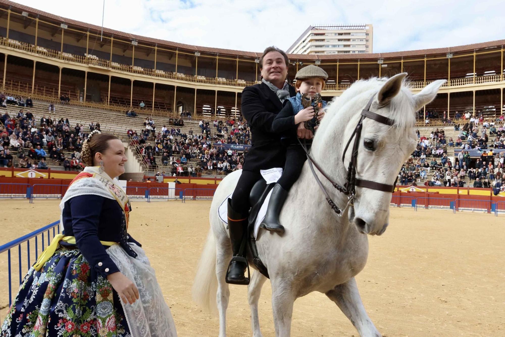 El Porrate de San Antón de Alicante culmina con la bendición de animales y llena de vida la Plaza de Toros
