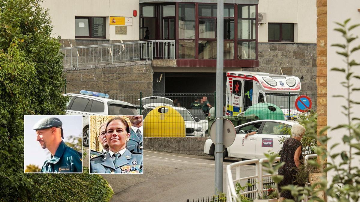 CRIMEN LLANES | Crónica de una tragedia en pleno cuartel de Llanes: el agente Dámaso, que estaba «obsesionado» con su exmujer, entró por el garaje y la tiroteó en una oficina
