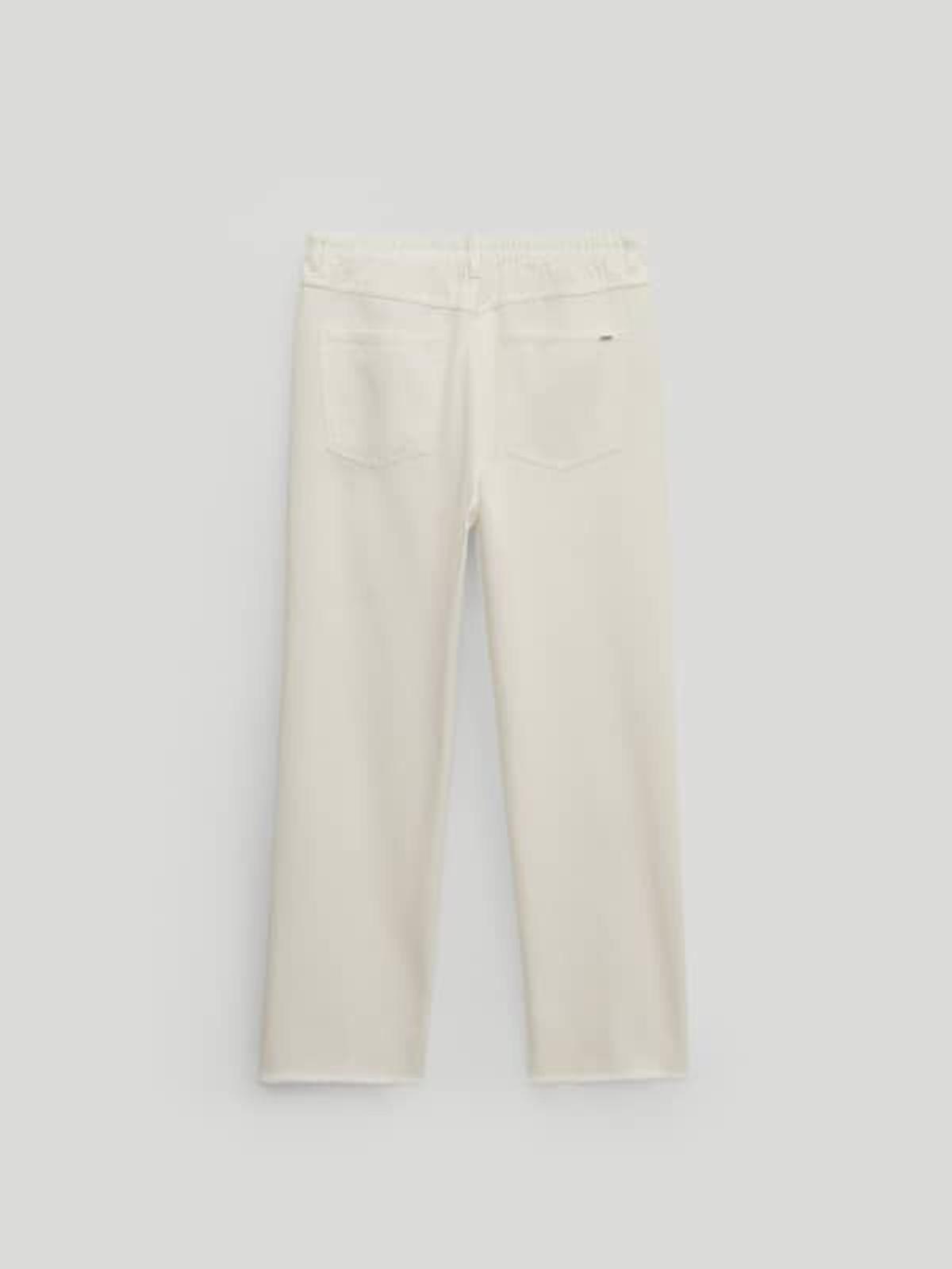 Pantalón cintura elástica corte recto, de Massimo Dutti (49,95 euros)