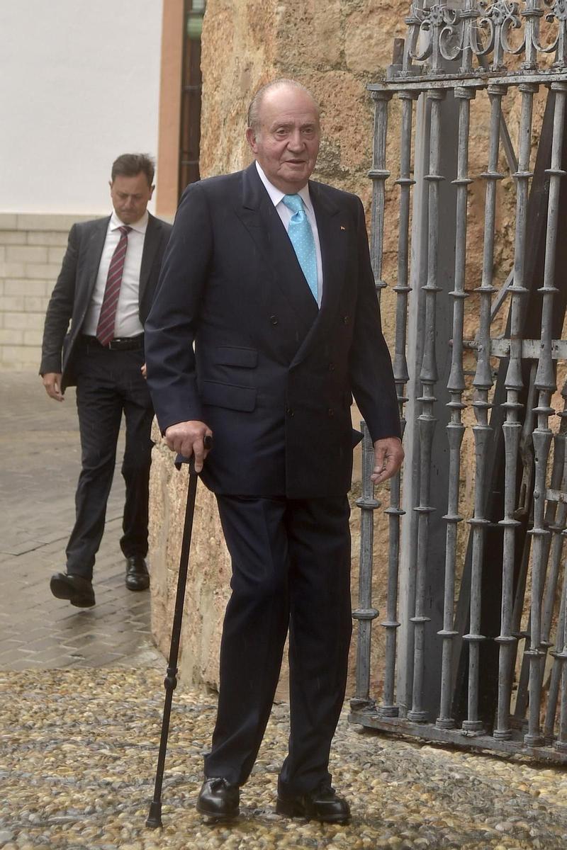 El rey don Juan Carlos I en su llegada a la ceremonia