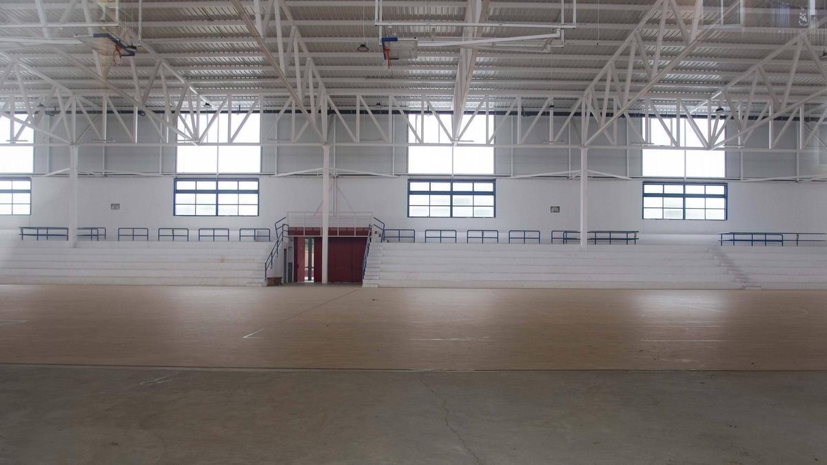 Vista interior del pabellón Fontana Mogort en una imagen de la semana pasada.