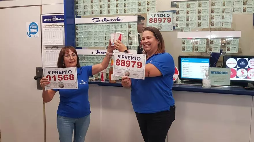 Doblete de premios en la Administración de Lotería del Centro Comercial Deiland (Lanzarote)